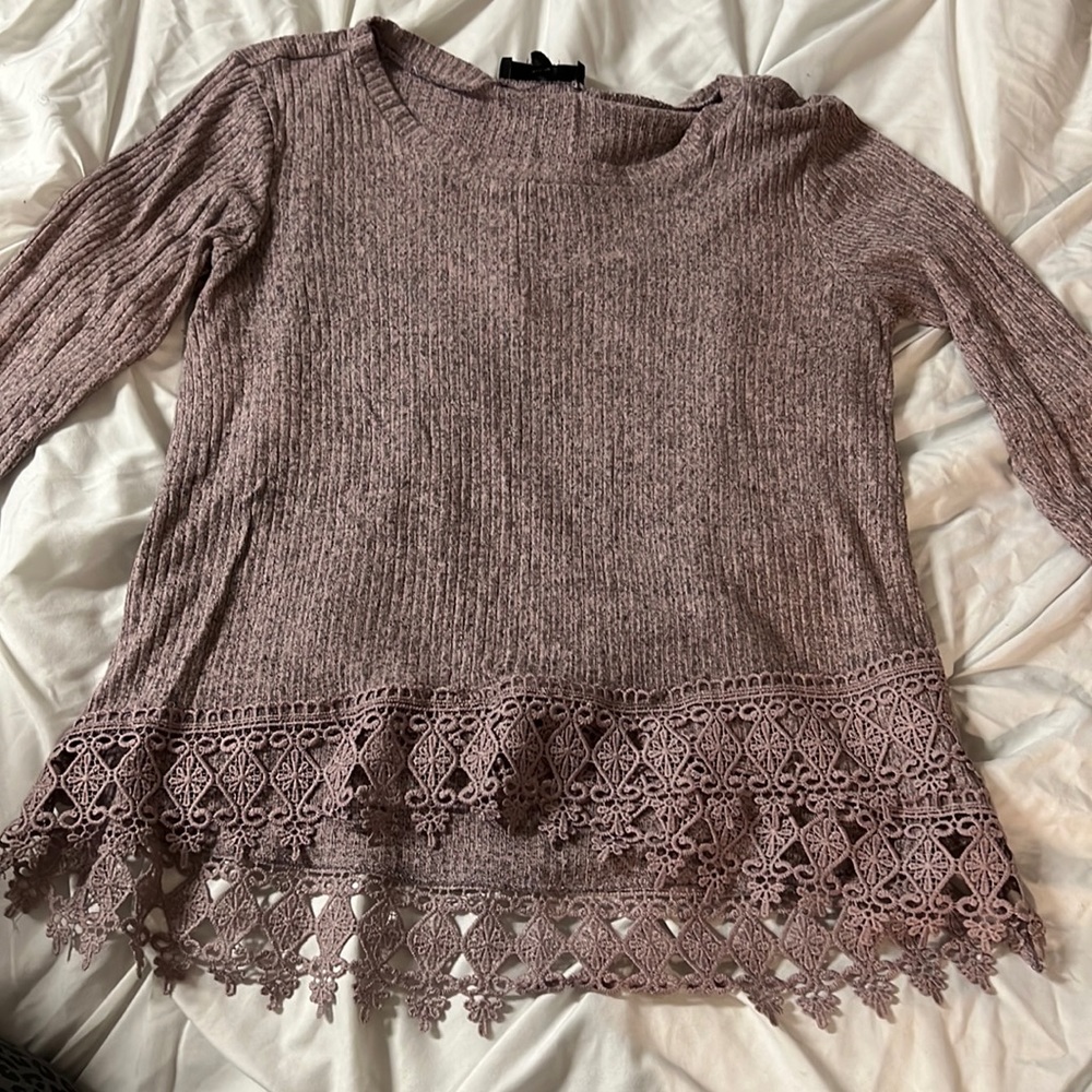 Pink brown blouse unique color